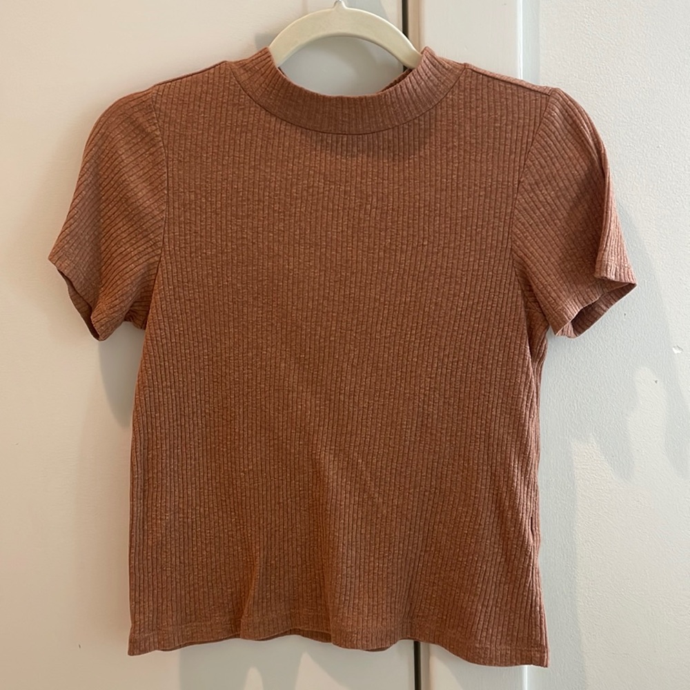 Nordstrom BP Mockneck Ribbed Top